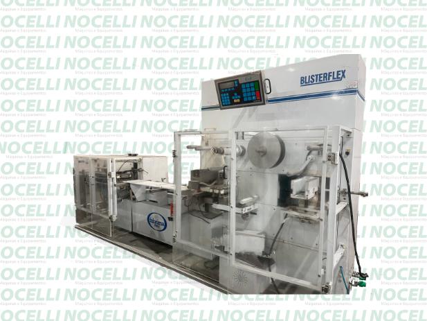 Emblistadeira automática modelo Blisterflex em Nocelli